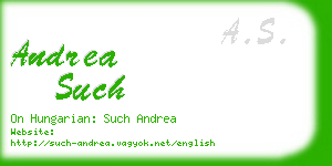 andrea such business card